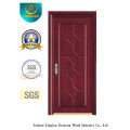 Vereinfachte chinesische Art MDF-Tür für Innenraum mit festem Holz (xcl-029)